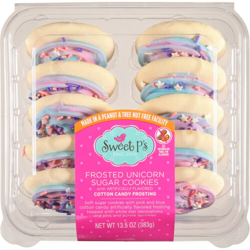 Sweet P's Bake Shop Frosted Unicorn Sugar Cookies 13.5 oz
