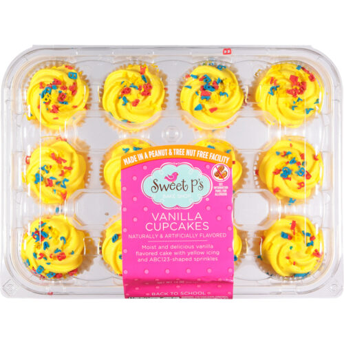 Sweet P's Bake Shop Back to School Vanilla Cupcakes 10 oz