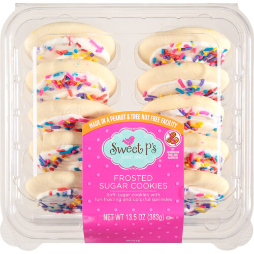 Sweet P's Bake Shop White Frosted Sugar Cookies 13.5 oz