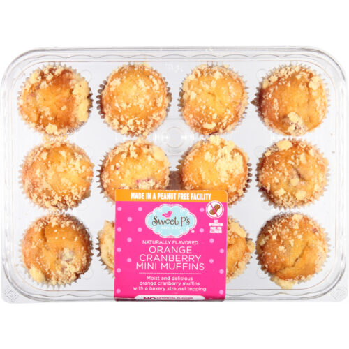 Sweet P's Bake Shop Orange Cranberry Mini Muffins 10.3 oz