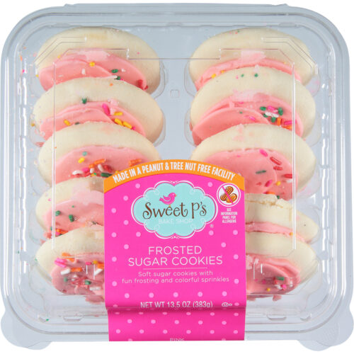 Sweet P's Bake Shop Pink Frosted Sugar Cookies 13.5 oz