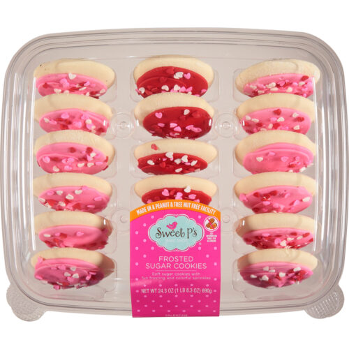 Sweet P's Bake Shop Valentine Frosted Sugar Cookies 24.3 oz