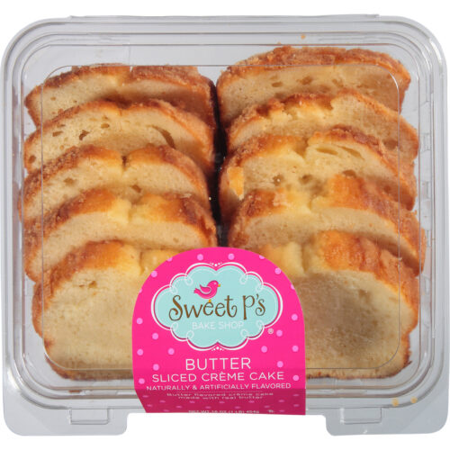 Sweet P's Bake Shop Sliced Butter Creme Cake 16 oz