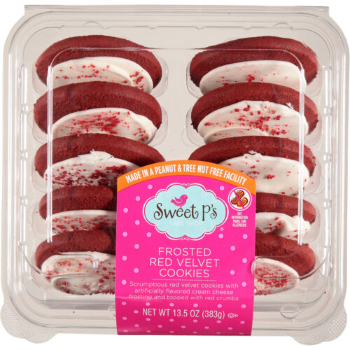 Sweet P's Bake Shop Frosted Red Velvet Cookies 13.5 oz