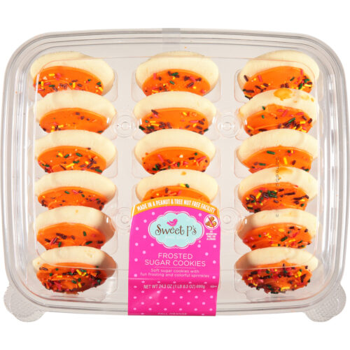 Sweet P's Frosted Fall Orange Sugar Cookies 24.3 oz