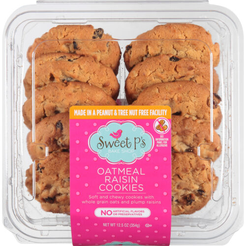 Sweet P's Bake Shop Oatmeal Raisin Cookies 12.5 oz