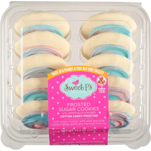 Sweet P's Bake Shop Cotton Candy Frosted Sugar Cookies 13.5 oz