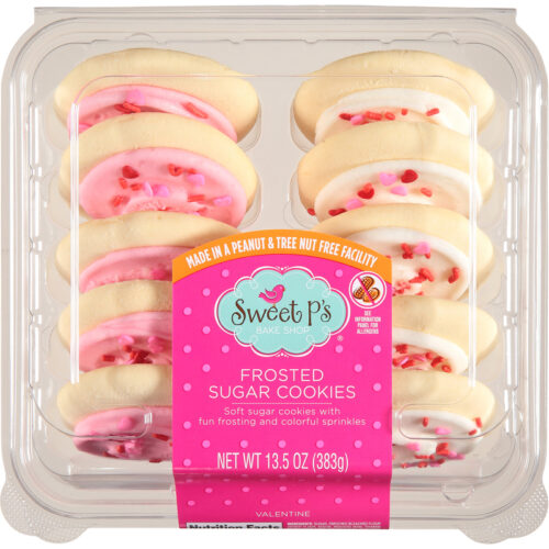 Sweet P's Bake Shop Valentine Frosted Sugar Cookies 13.5 oz