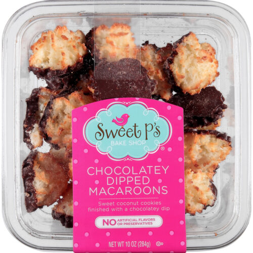 Sweet P's Bake Shop Chocolatey Dipped Macaroons 10 oz