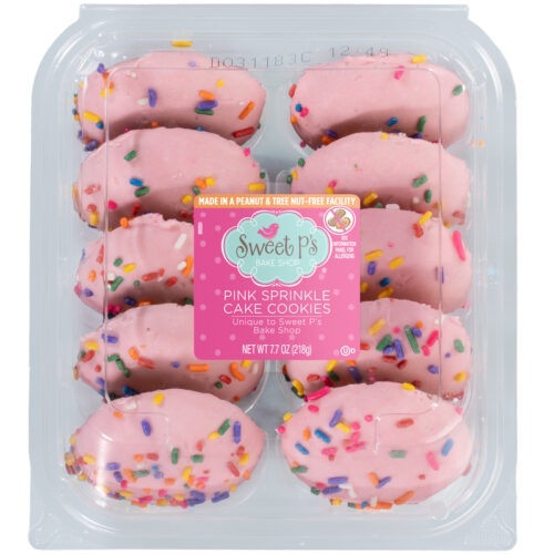 Sweet P's Bake Shop Pink Sprinkle Cake Cookies 7.7 oz