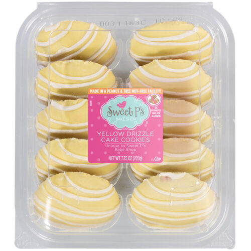 Sweet P's Bake Shop Yellow Drizzle Cake Cookies 7.75 oz