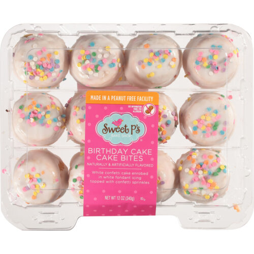 Sweet P's Bake Shop Birthday Cake Cake Bites 12 oz