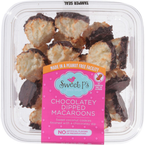 Sweet P's Bake Shop Chocolatey Dipped Macaroons 10 oz