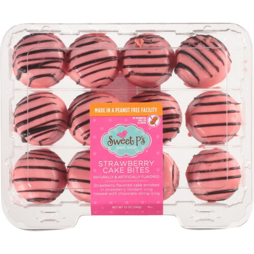 Sweet P's Bake Shop Strawberry Cake Bites 12 oz