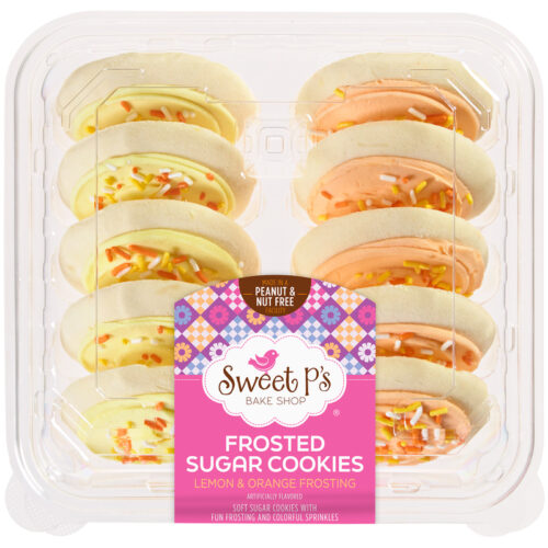 Sweet P's Bake Shop Frosted Lemon & Orange Frosting Sugar Cookies 13.5 oz