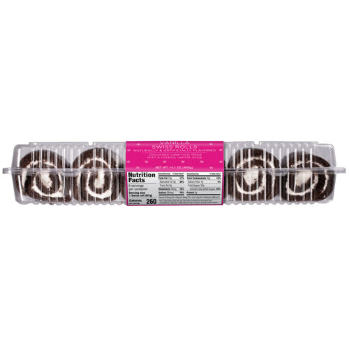 Sweet P's Bake Shop Chocolate Vanilla Swiss Rolls 14.1 oz