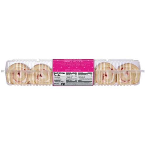 Sweet P's Bake Shop Strawberry Shortcake Swiss Rolls 14.1 oz