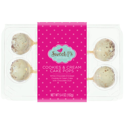 Sweet P's Bake Shop Cookies & Cream Cake Pops 5.4 oz