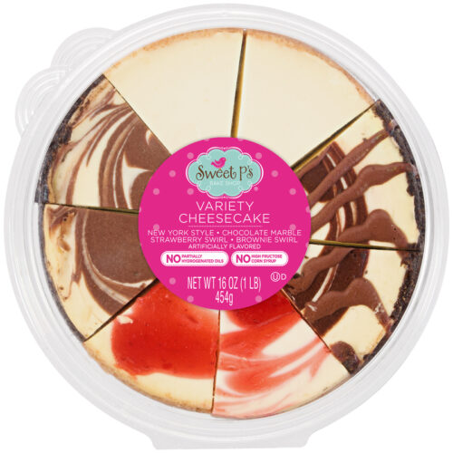 Sweet P's Bake Shop Variety Cheesecake 16 oz